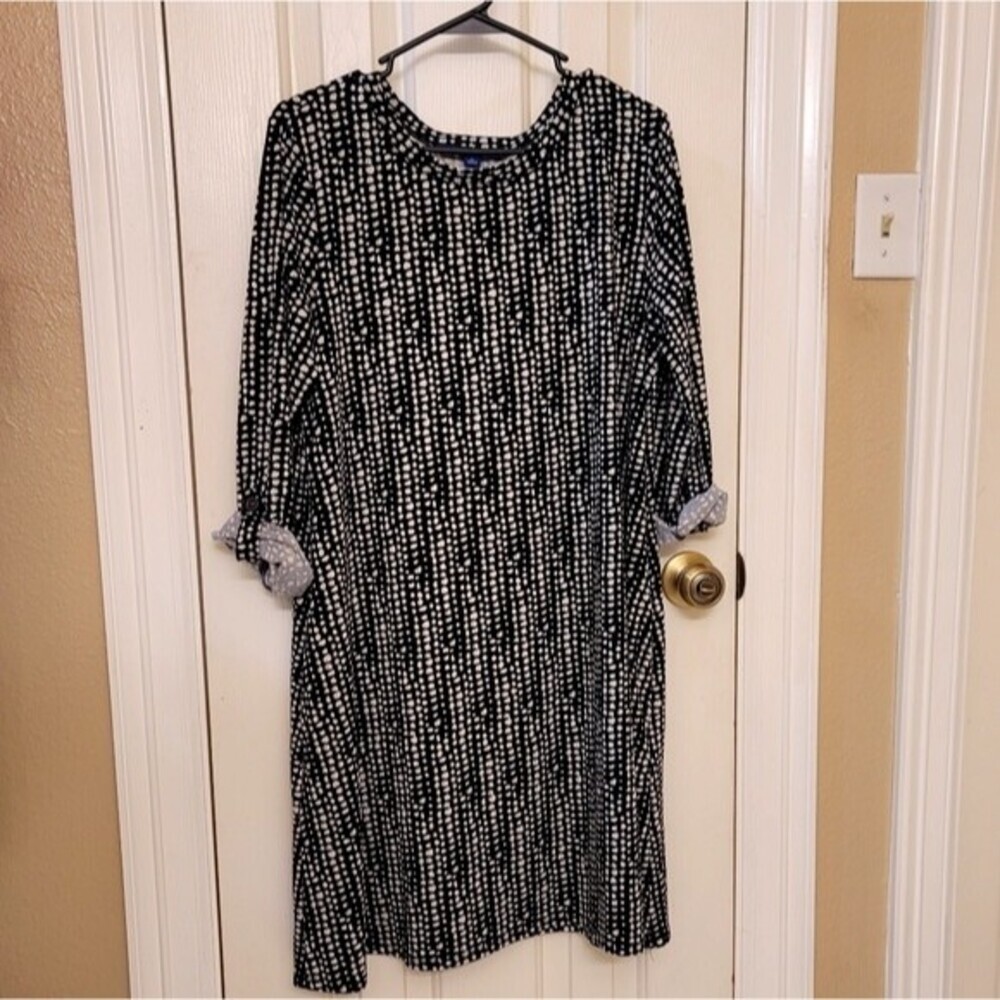 APT 9 BLACK POLKA DOT DRESS SIZE 12